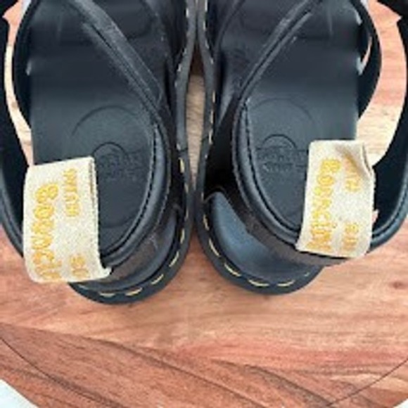 Dr Martens V Blaire Gladiator Platform Sandals Black Leather Buckle Chunky Sole - Picture 6 of 13